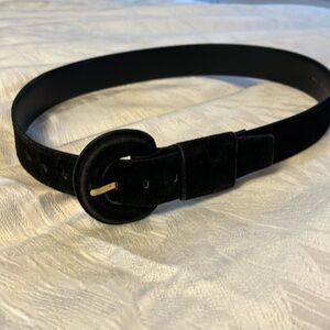 Black Suede Belt